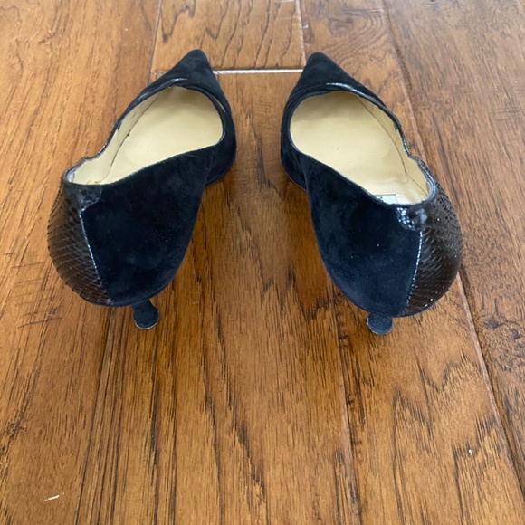 Jimmy Choo Adina suede and snakeskin heels, Black, Size EU 37.5/US 7.5 - Picture 3 of 7